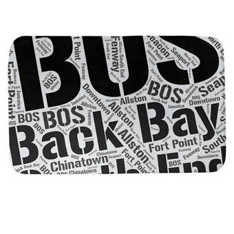 East Urban Home Pittsburgh Pennsylvania Districts Rectangle Memory Foam Non Slip Bath Rug Wayfair