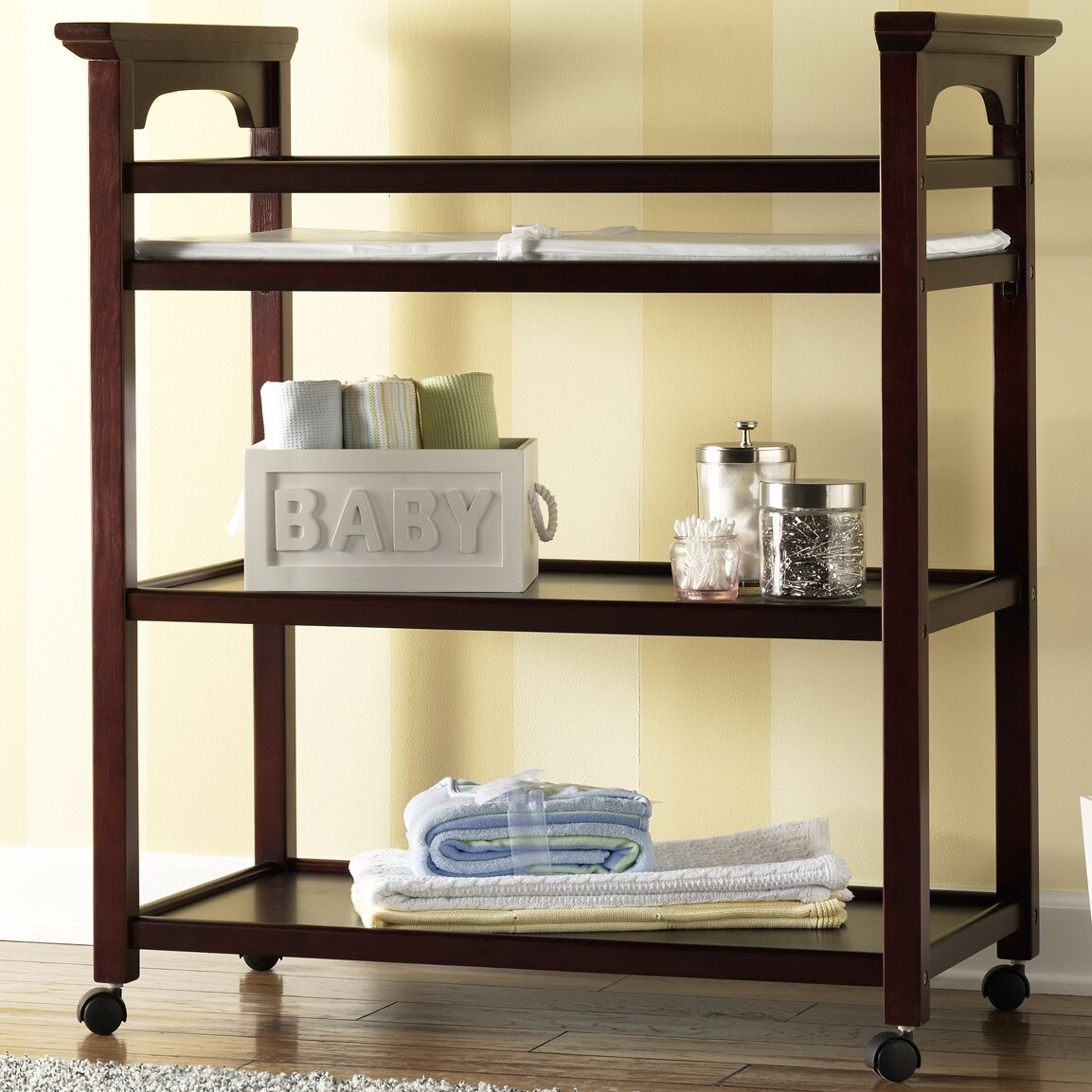 graco lauren changing table white