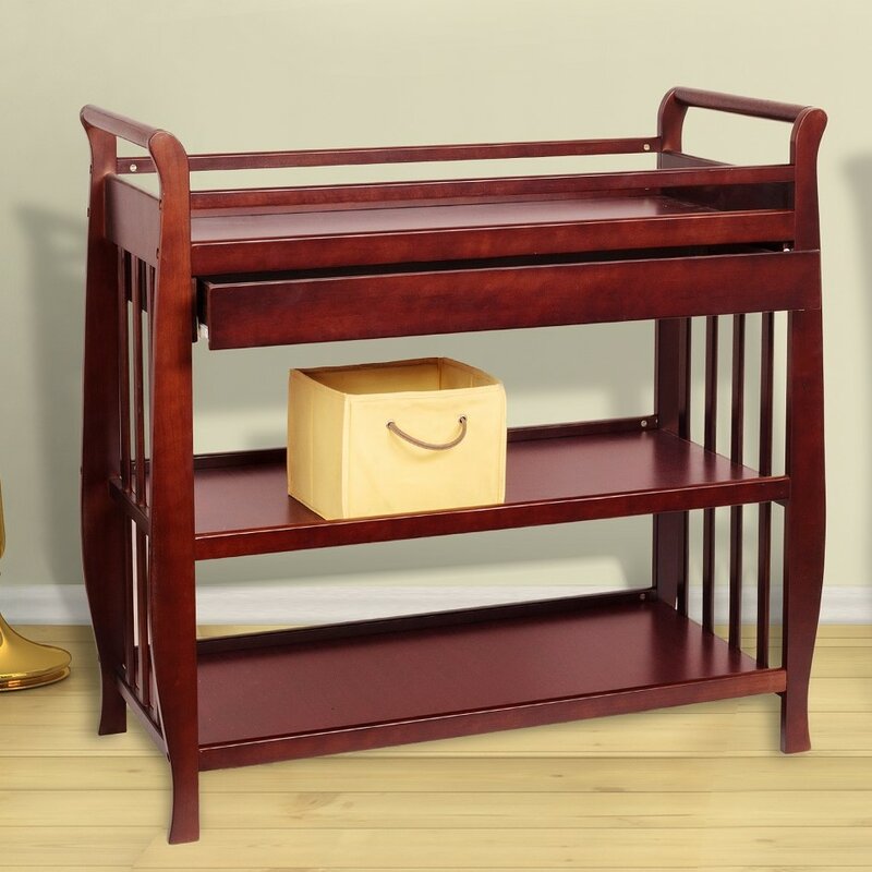 cherry changing table