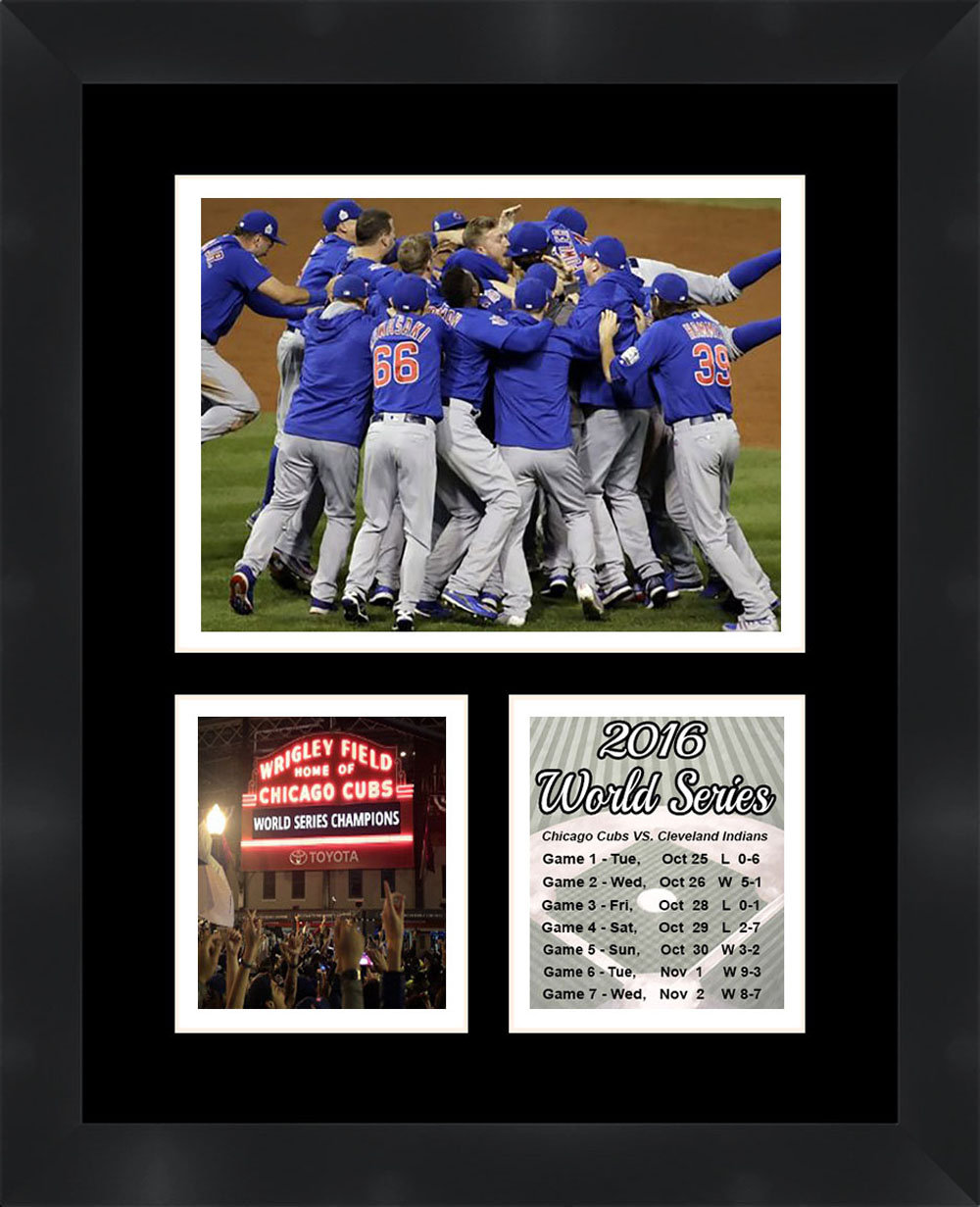 Frames by Mail Chicago Cubs 2016 World Series Framed Photo White