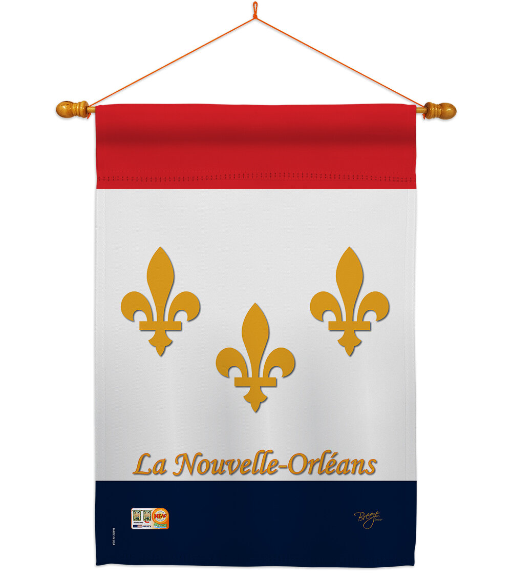 Breeze Decor New Orleans 2 Sided Polyester 40 X 28 Flag Set Wayfair