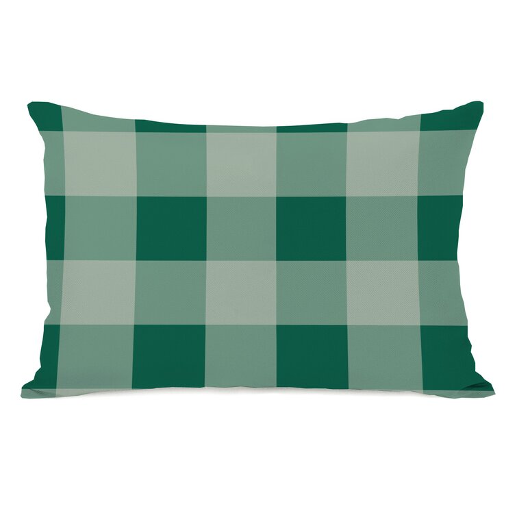 Emerald One Bella Casa Let's Get Cozy Plaid Throw Pillow by OBC 14x 20 