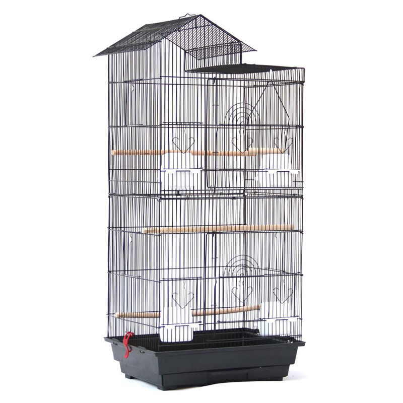 Tucker Murphy Pet Ribeiro Steel Bird Cage With Food Access Doors Reviews Wayfair