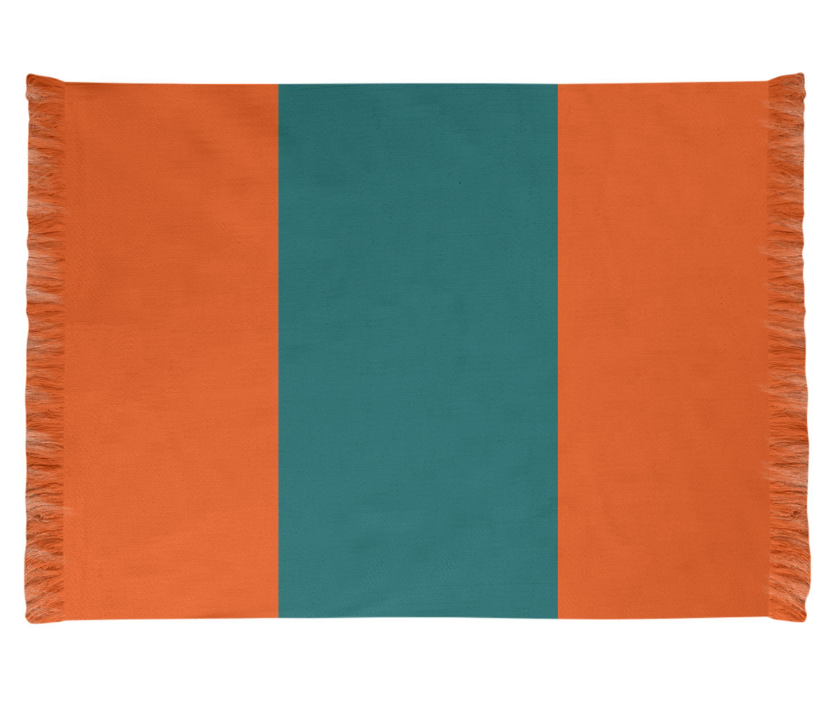 East Urban Home Miami Throwback Football Orange Area Rug Wayfair