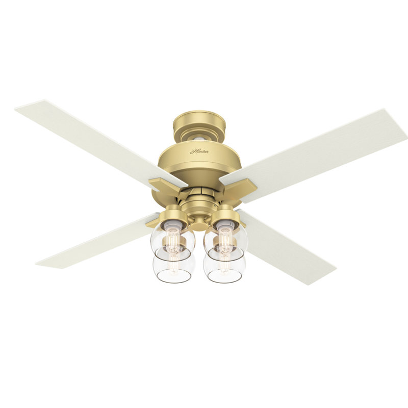 Hunter Fan 52 Vivien 4 Blade Ceiling Fan With Remote Light Kit
