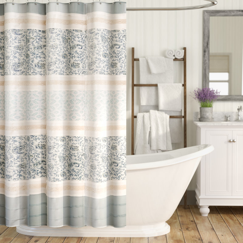 August Grove Chambery Cotton Shower Curtain & Reviews | Wayfair August Grove Chambery Cotton Shower Curtain & Reviews | Wayfair