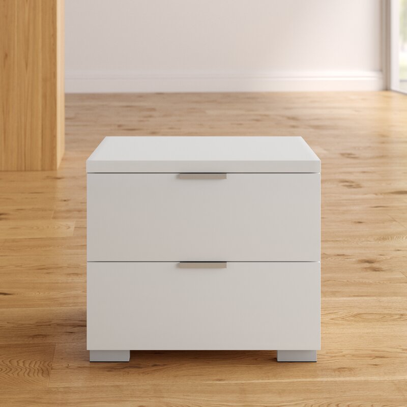 Wade Logan Louie 2 Drawer Nightstand Reviews Wayfair Ca