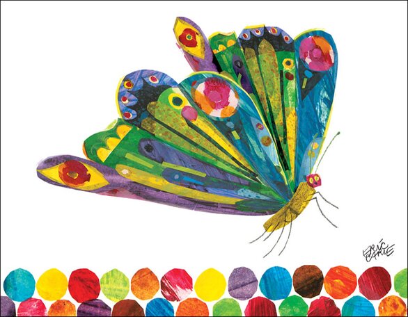 Oopsy Daisy Fluttering Butterfly by Eric Carle Canvas Art ...