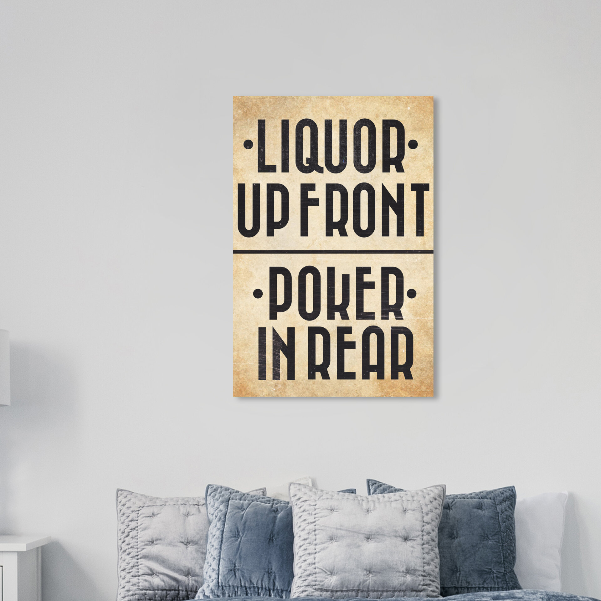 Trinx Funny Quotes And Sayings Liquor In The Front - Wrapped Canvas Textual  Art | Wayfair