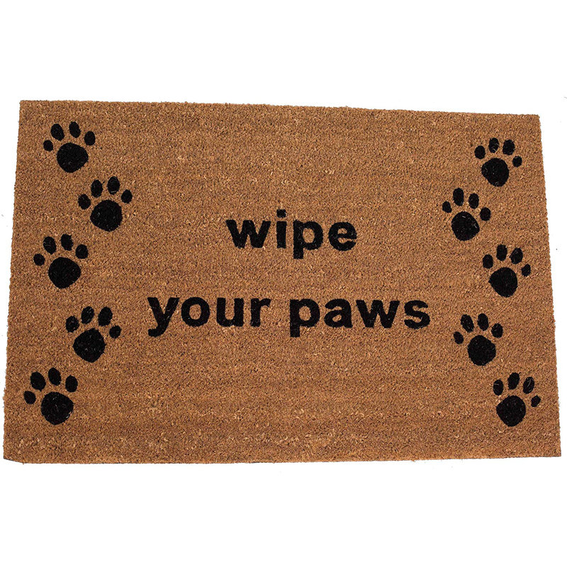 Gracie Oaks Abye Wipe Your Paws Coir Oversized 35 X 24 Non Slip Outdoor Door Mat Wayfair