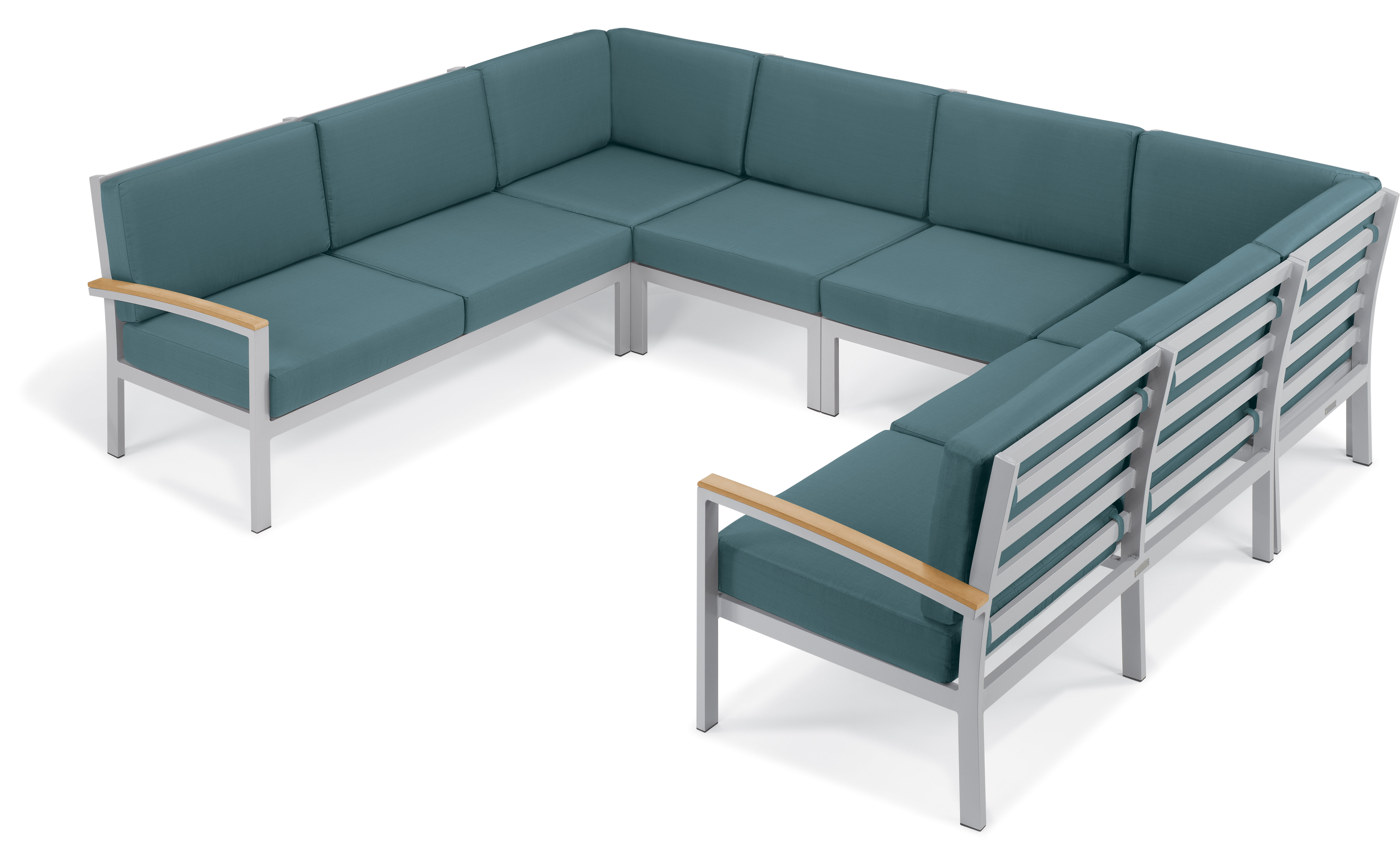 Sol 72 Outdoor™ Caspian Outdoor UShaped Patio Sectional with Cushions