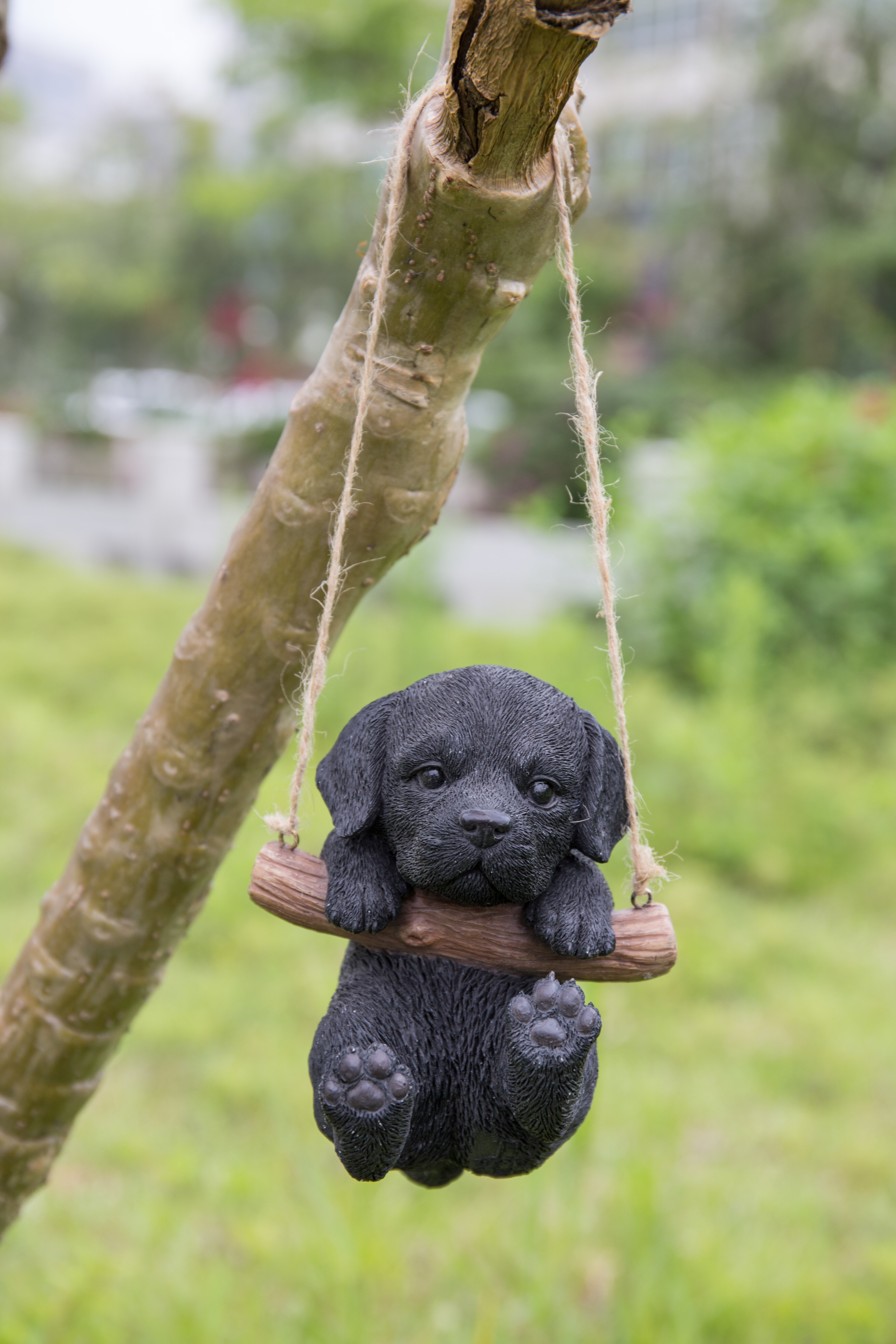 Hi-Line Gift Standing Black Labrador Puppy Statue
