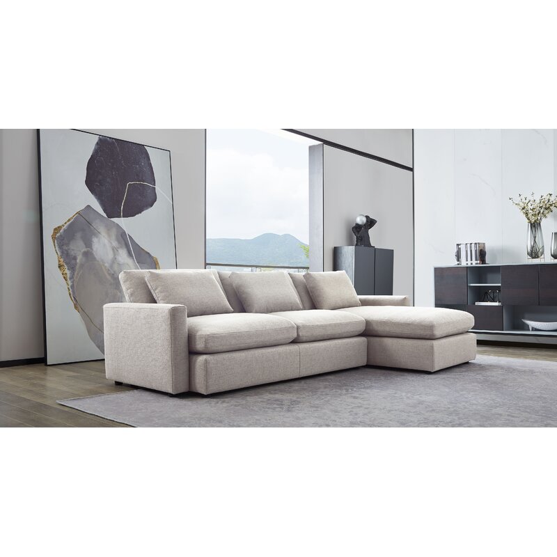 Diamond Sofa Arcadia 67 Reversible Modular Sectional Wayfair