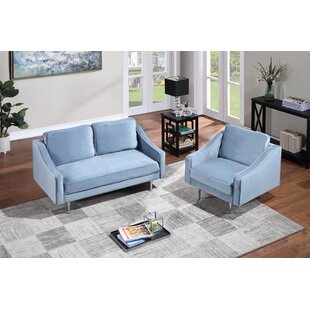 Sofa Set Morden Style Couch Furniture Upholstered Armchair, Loveseat And Three Seat For Home Or Office (1+2 Seat) by Mercer41