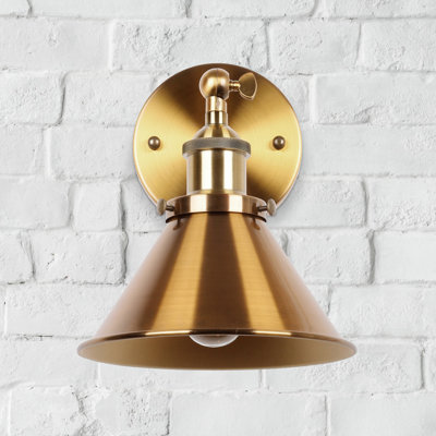 Rhem 1 - Light Brass Armed Sconce