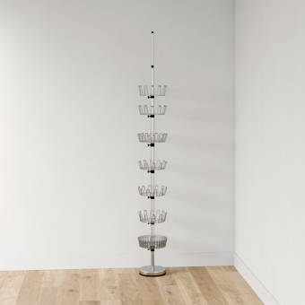 Dotted Line Floor To Ceiling 36 Pair Shoe Rack Reviews Wayfair