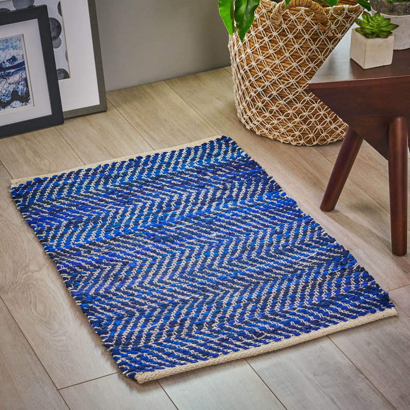 Isabelline One Of A Kind Fleurimon Hand Knotted 2 X 3 Blue Area Rug Wayfair