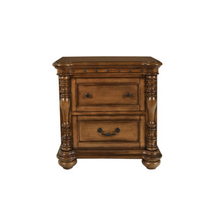 Headboard Nightstand Combo Wayfair Nikhil 2 Drawer Nightstand