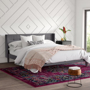 Go to store & view more images Rhymer Upholstered Platform Bed by Mercury Row