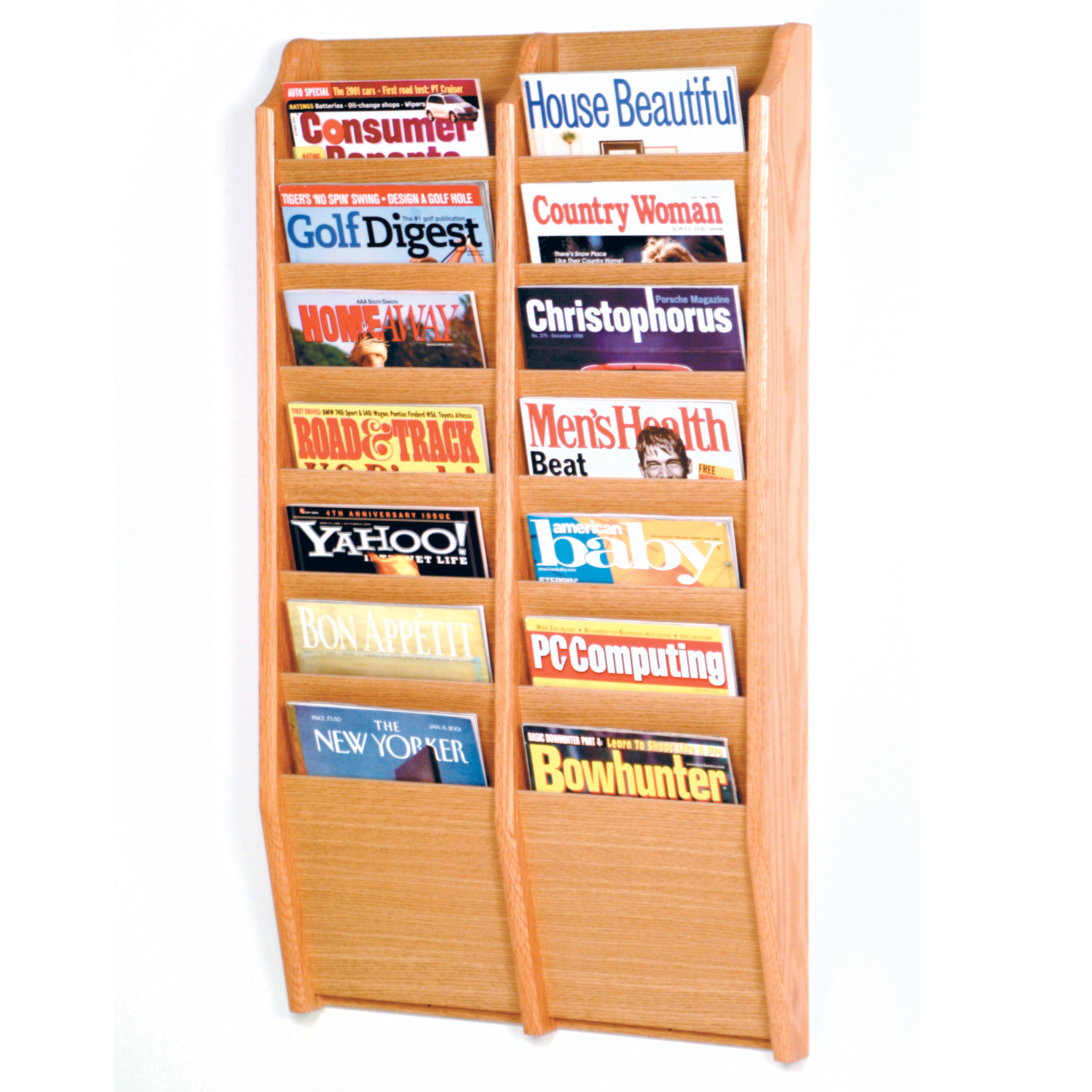 Red Barrel Studio® Yanira 14 Pocket Wall Mount Magazine Rack & Reviews ...