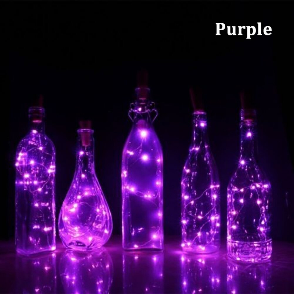 Waterproof  Wine Bottle Lights 1.9M Cork Shaped String Light Decor For DIY Party 