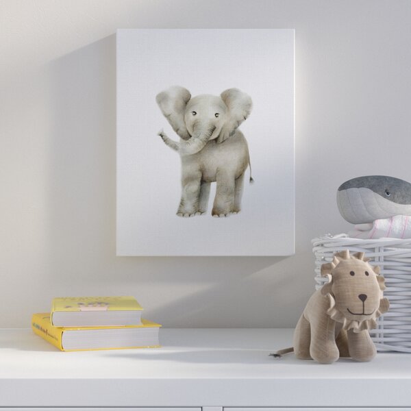Cartoon Animal Elephant Tiger Canvas Art Poster Prints Children Room Decoration 