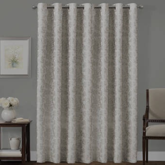 Window Elements Willow Textured Woven Solid Sheer Grommet Curtain