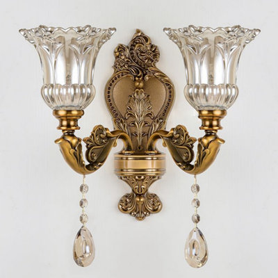 Faran 2 - Light Antique Brass Vanity Light