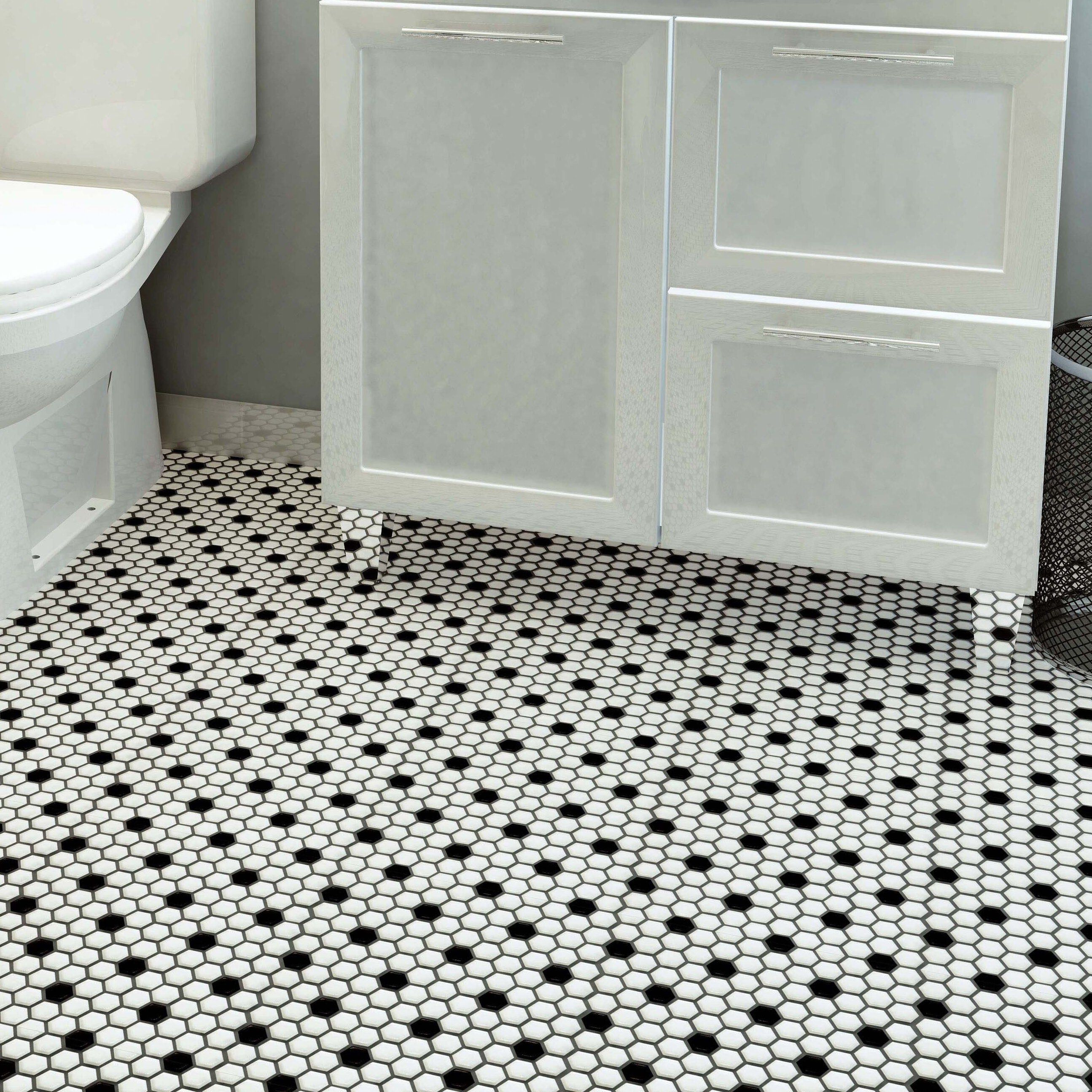 Elitetile Metro Hex 1 X 1 Porcelain Honeycomb Mosaic Wall Floor Tile Reviews Wayfair