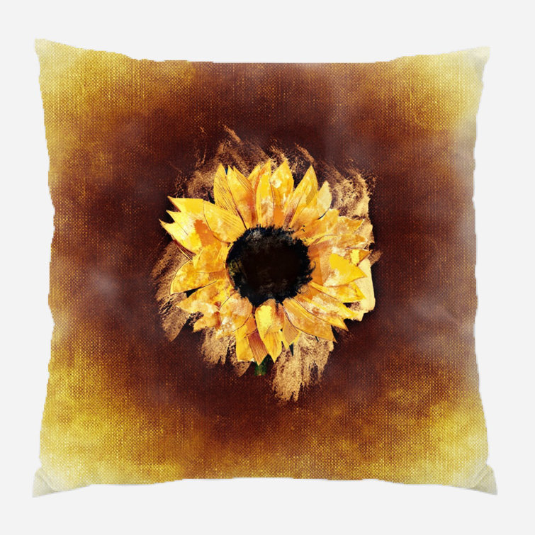 sunflower shaped pillow