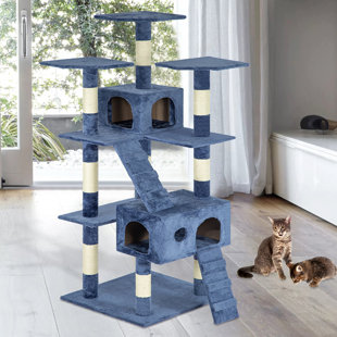 teal cat tree