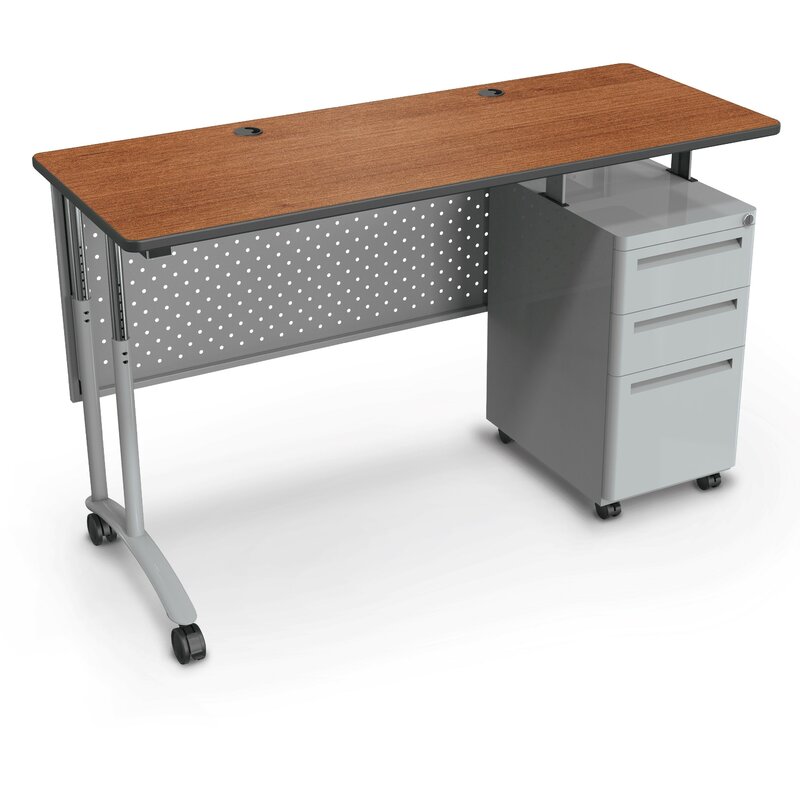 Mooreco Rectangular Single Pedestal Teacher Desk Wayfair