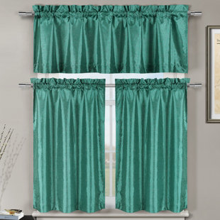 Teal Blue Kitchen Curtains Wayfair Quickview