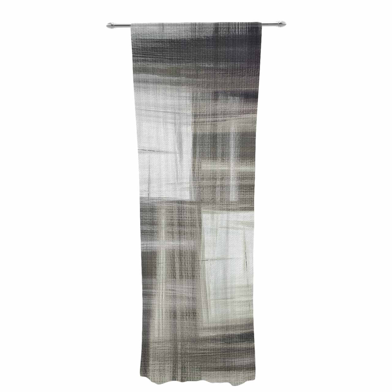 East Urban Home Ebi Emporium Tartan Crosshatch Grayscale Painting