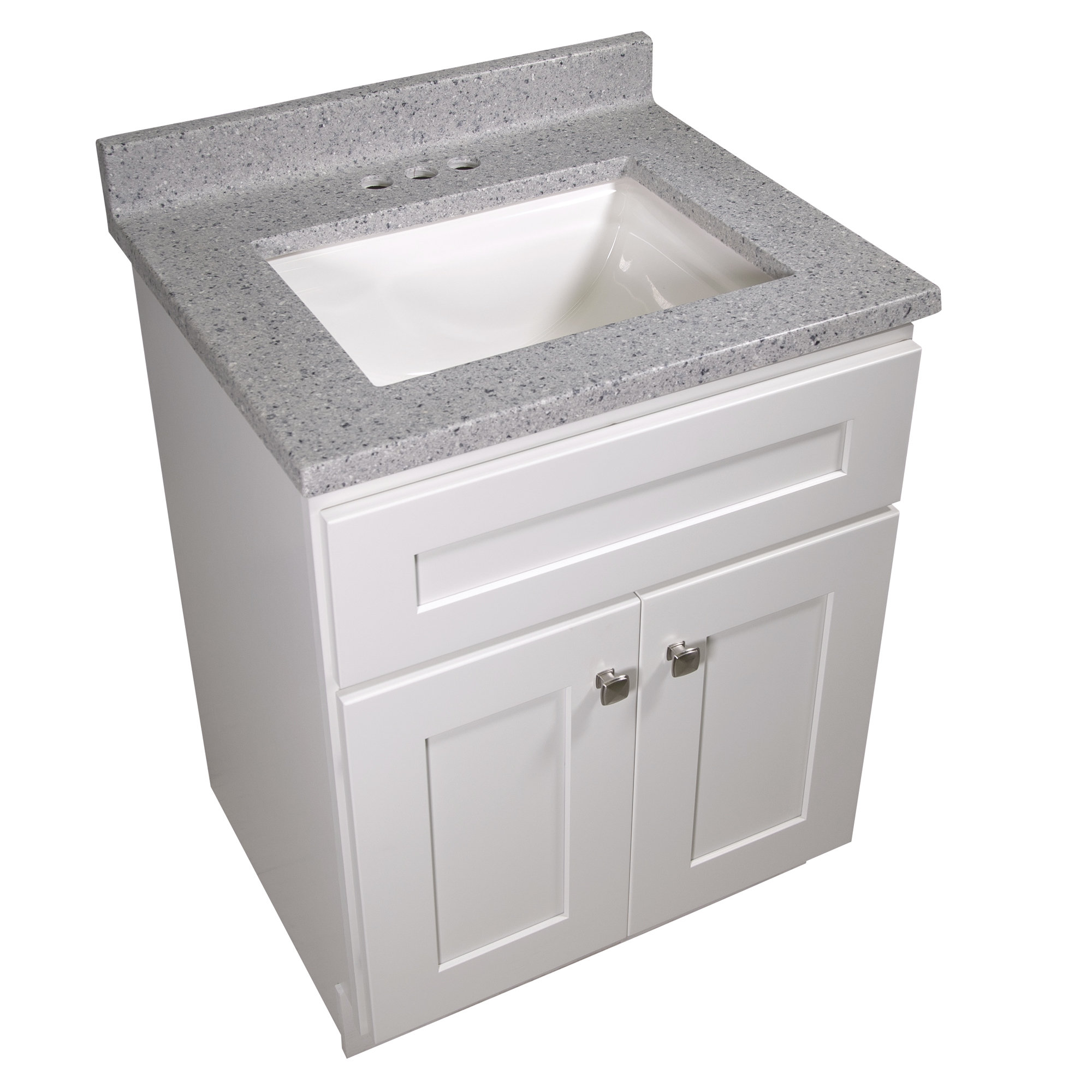 Design House 25 In W Cultured Marble Vanity Top In Moonscape Grey