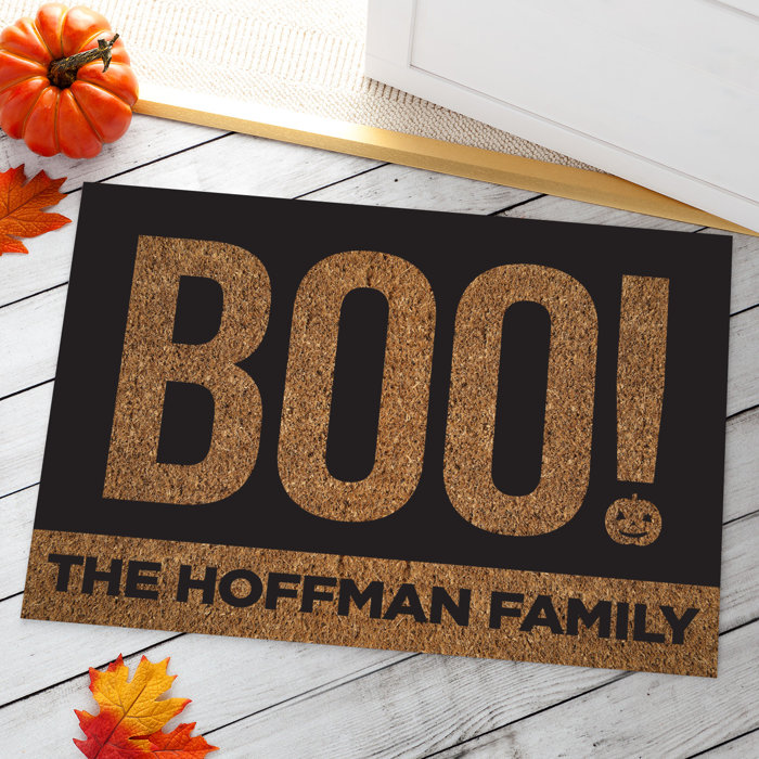 The Holiday Aisle Aditya Boo Personalized Halloween 18 In X 27 In