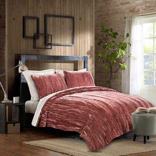 Crinkle Velvet Duvet Cover Wayfair