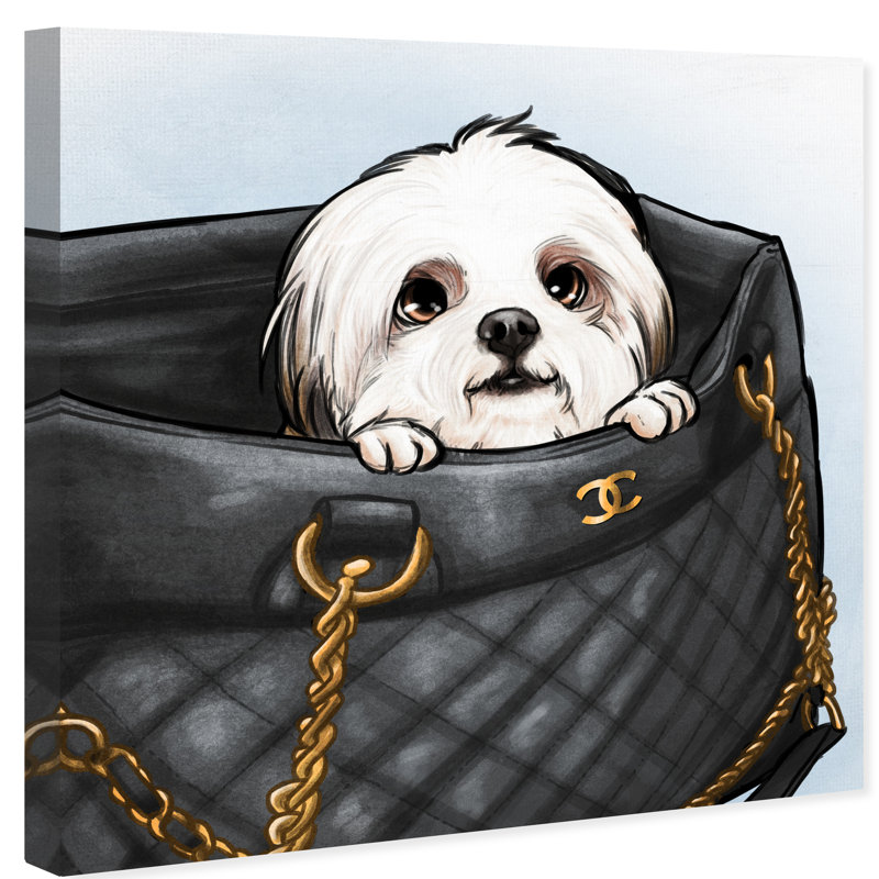 Art Remedy Dogs And Puppies Peek A Boo Shih Tzu Graphic Art