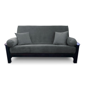 Simoes Solid Zipper Box Cushion Futon Slipcover (Set of 5)