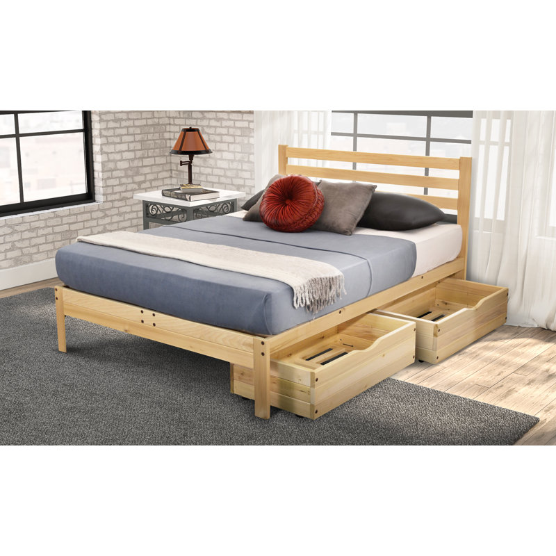 Millwood Pines Georgia Storage Platform Bed Reviews Wayfair