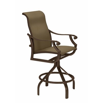 Montreux 25 Patio Bar Stool Tropitone Frame Finish Greco Seat