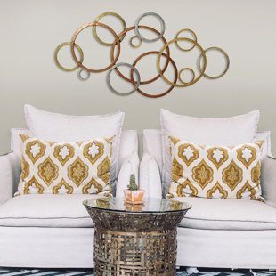 Silver Circles Wall Decor Wayfair Interlocking Circles Wall Décor