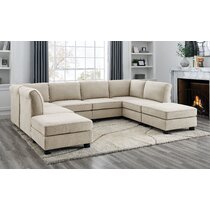 Gray Velvet Details about   Modern Glam 2-Piece Sectional Sofa with Bench Seat & Storage Chaise 