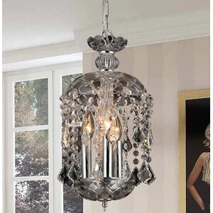 Karla 3-Light Crystal Chandelier