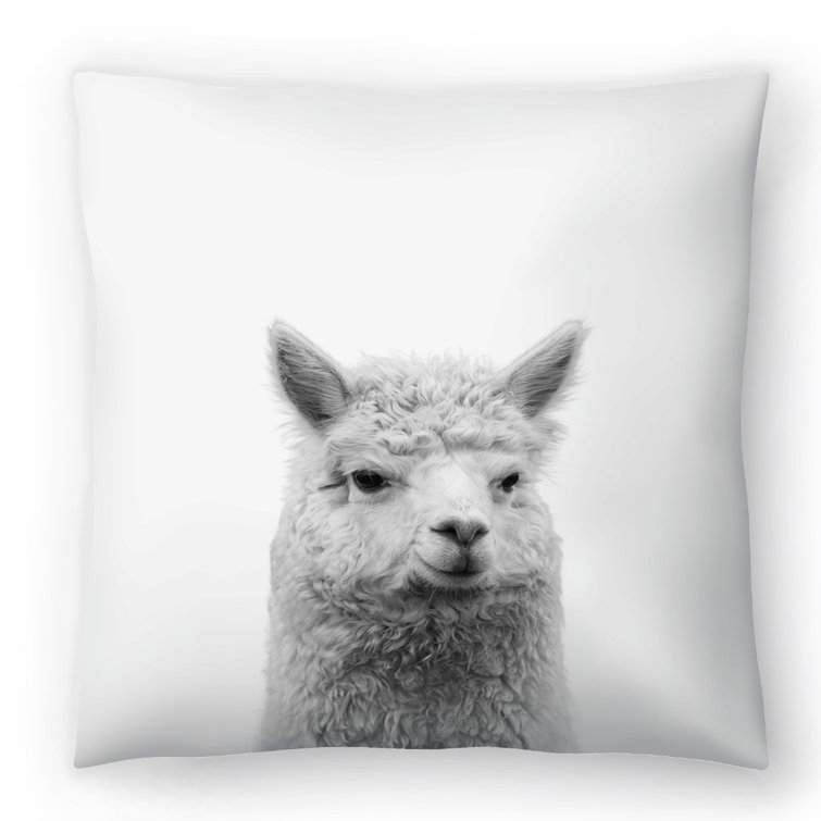 alpaca throw pillow