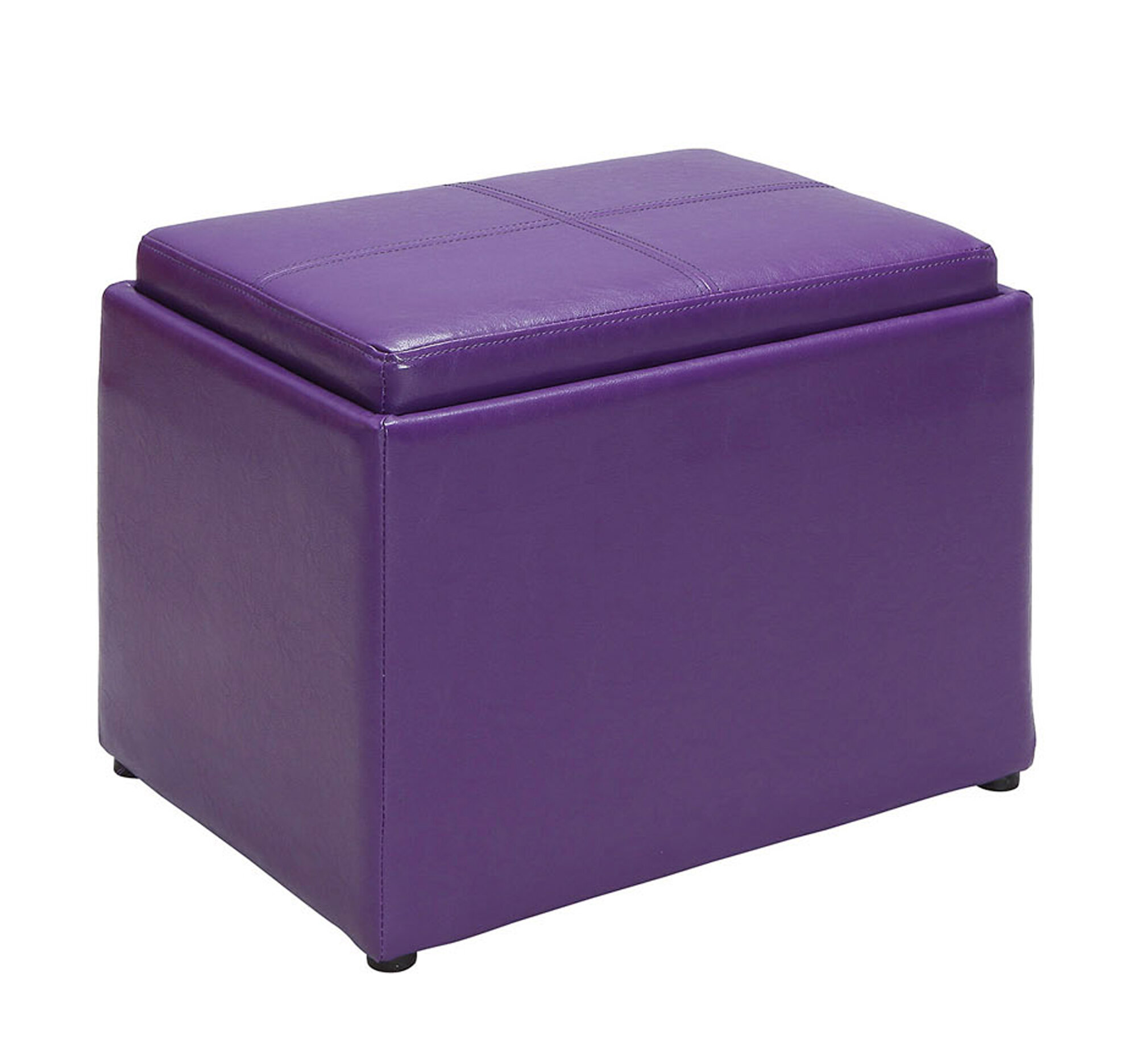 Handy Living OTT413 Storage Ottoman Purple 