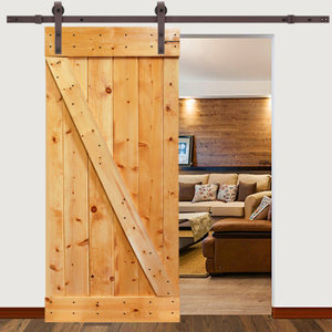 Solid Wood Panelled Pine Interior Barn Door
