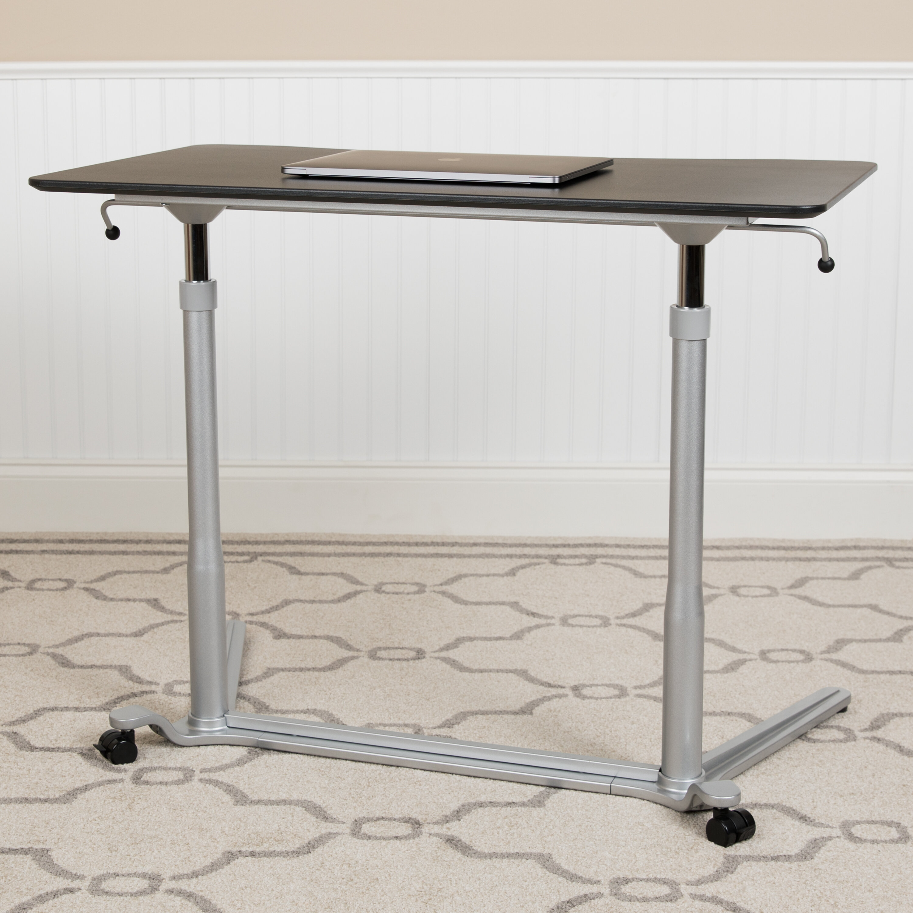 Symple Stuff Veliz Height Adjustable Standing Desk Wayfair