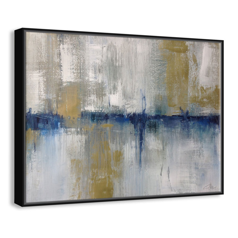 Casafinearts Horizon In The Mist Floater Frame Painting On