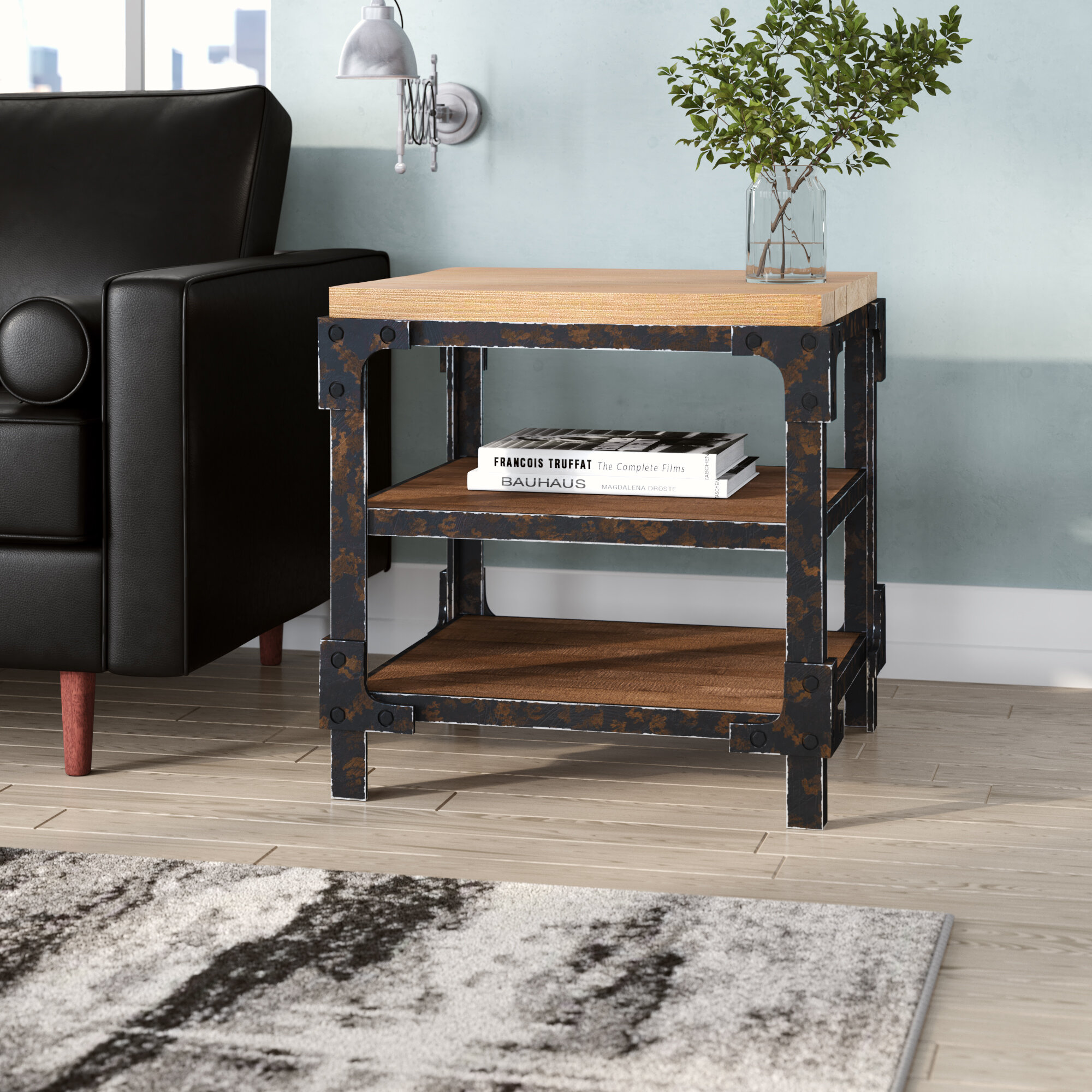 industrial accent table